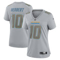 Women s Nike Justin Herbert Gray Los Angeles Chargers Atmosphere Fashion Game Jersey