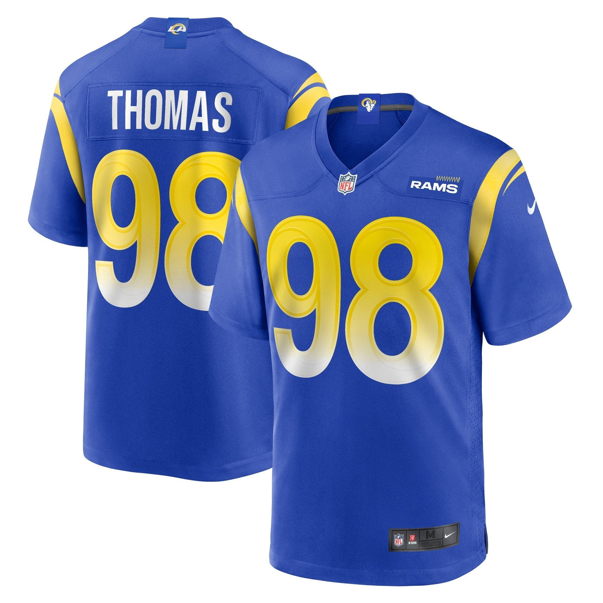 Men s Nike Brayden Thomas Royal Los Angeles Rams Game Player Jersey