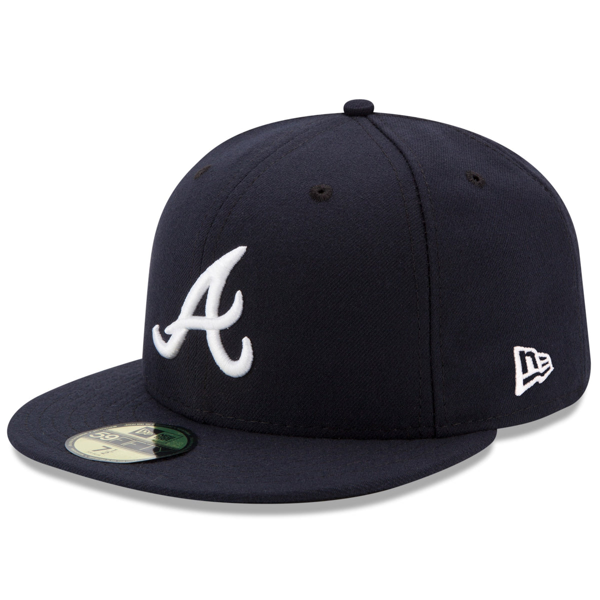 Atlanta Braves New Era Road Authentic Collection On-Field 59FIFTY Fitted Hat - Navy