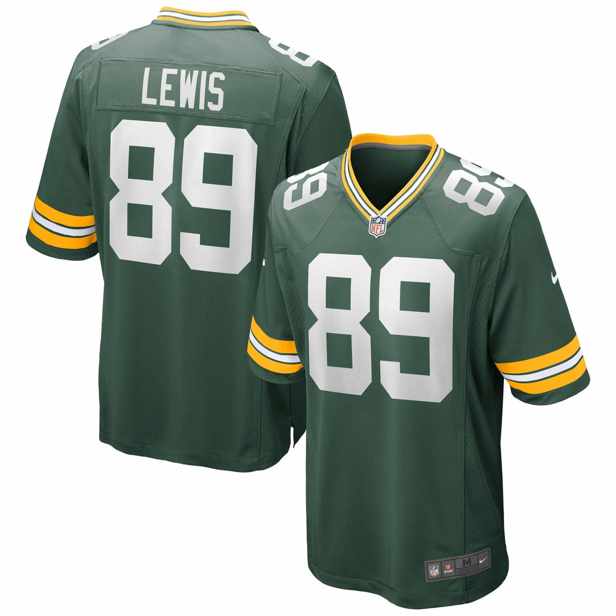 Men s Nike Marcedes Lewis Green Green Bay Packers Game Jersey