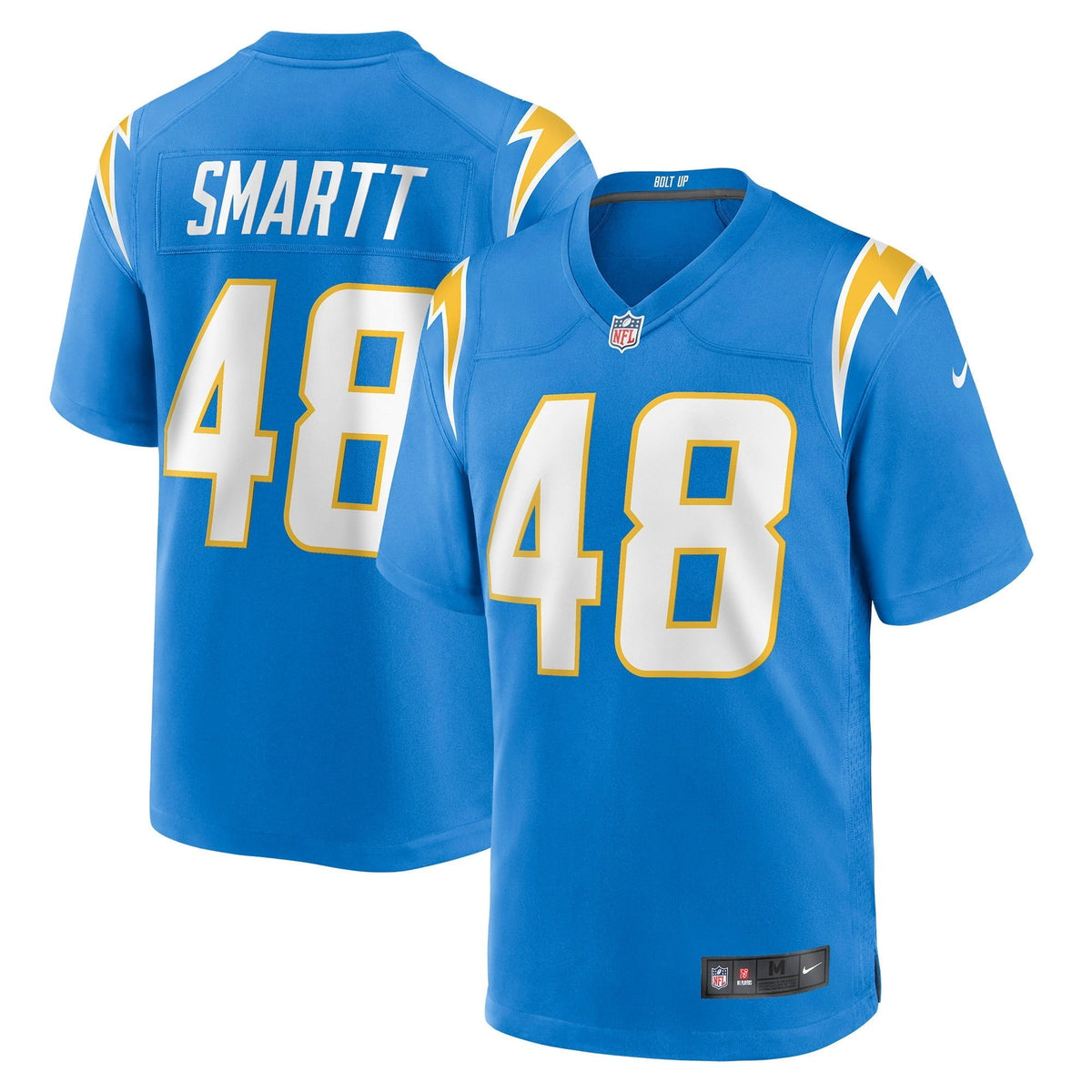 Men s Nike Stone Smartt Powder Blue Los Angeles Chargers Game Player Jersey