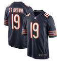 Men s Nike Equanimeous St. Brown Navy Chicago Bears Game Player Jersey