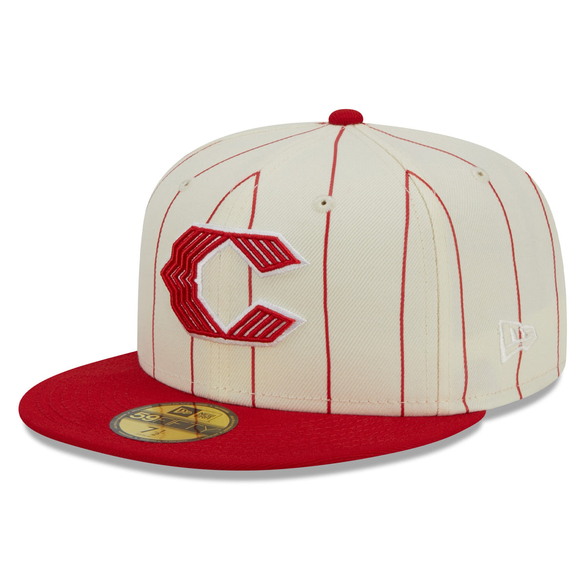 Cincinnati Reds New Era Cooperstown Collection Retro City 59FIFTY Fitted Hat - White