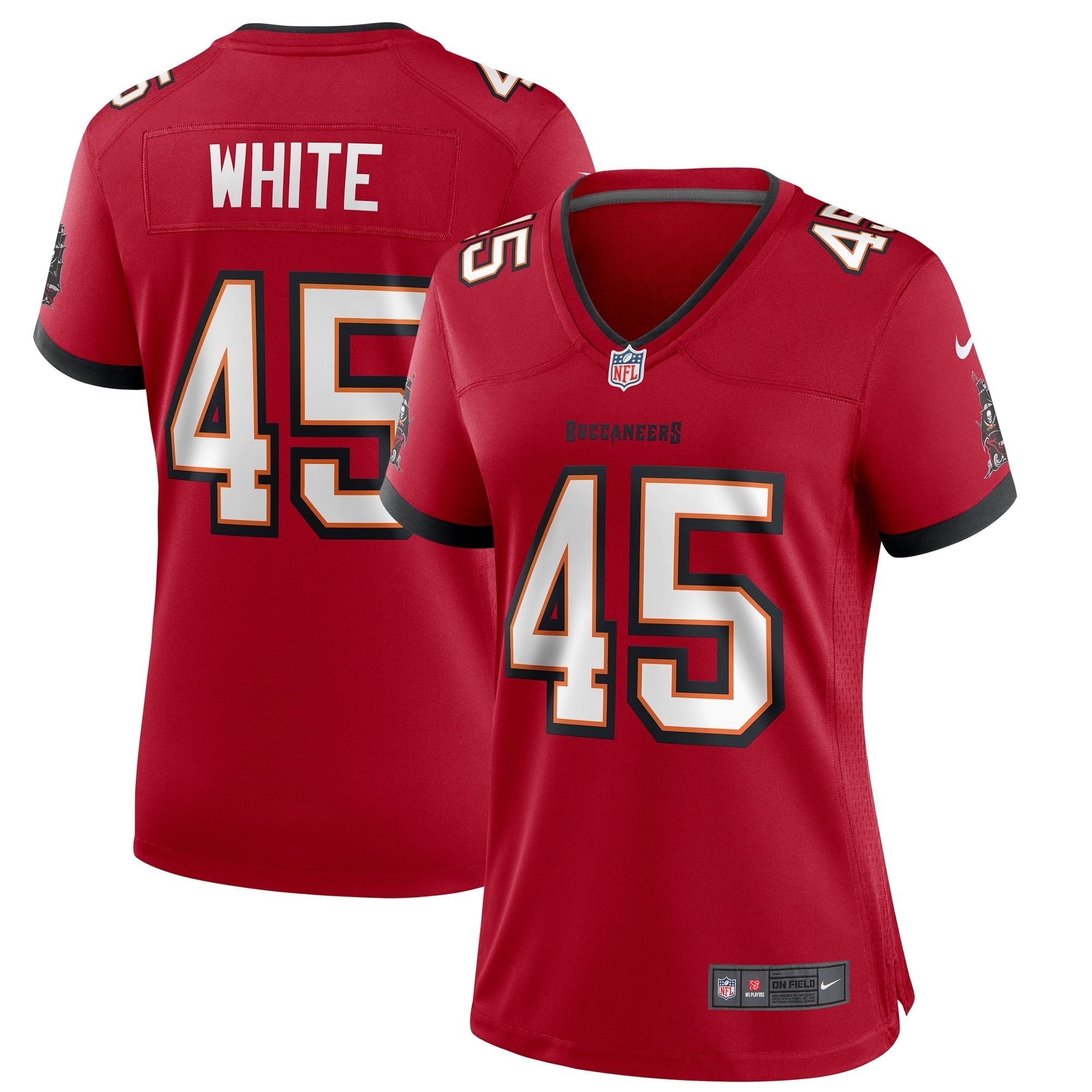 Women s Nike Devin White Red Tampa Bay Buccaneers Game Player Jersey
