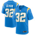 Men s Nike Alohi Gilman Powder Blue Los Angeles Chargers Game Jersey