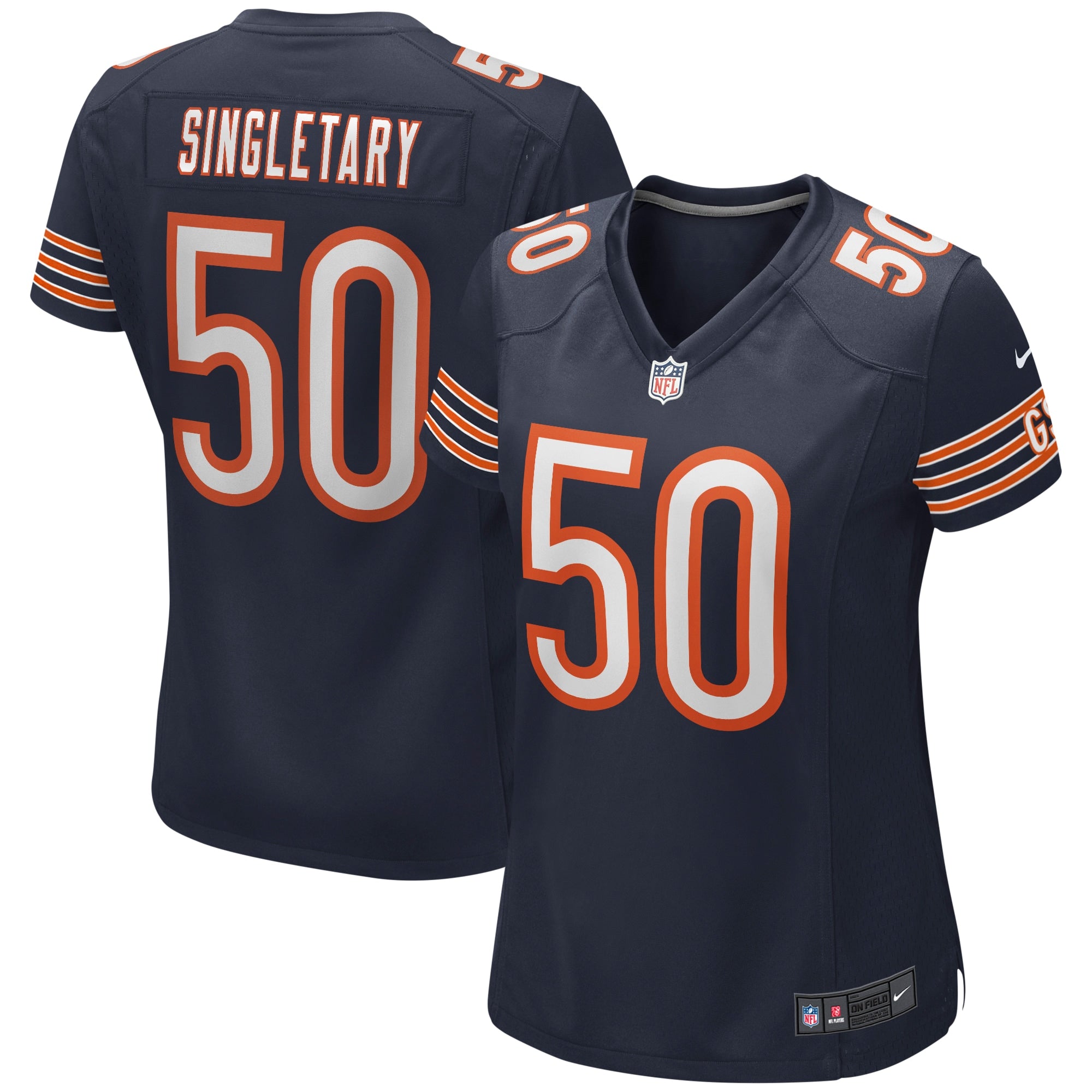 Mike Singletary Chicago Bears Nike Women s Game Retired Player Jersey   Navy