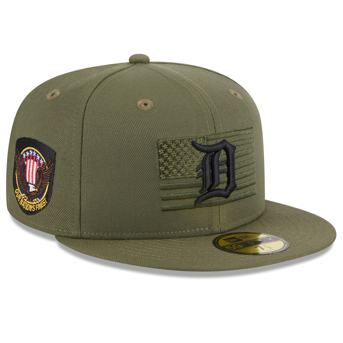 Detroit Tigers New Era 2023 Armed Forces Day On-Field 59FIFTY Fitted Hat - Green