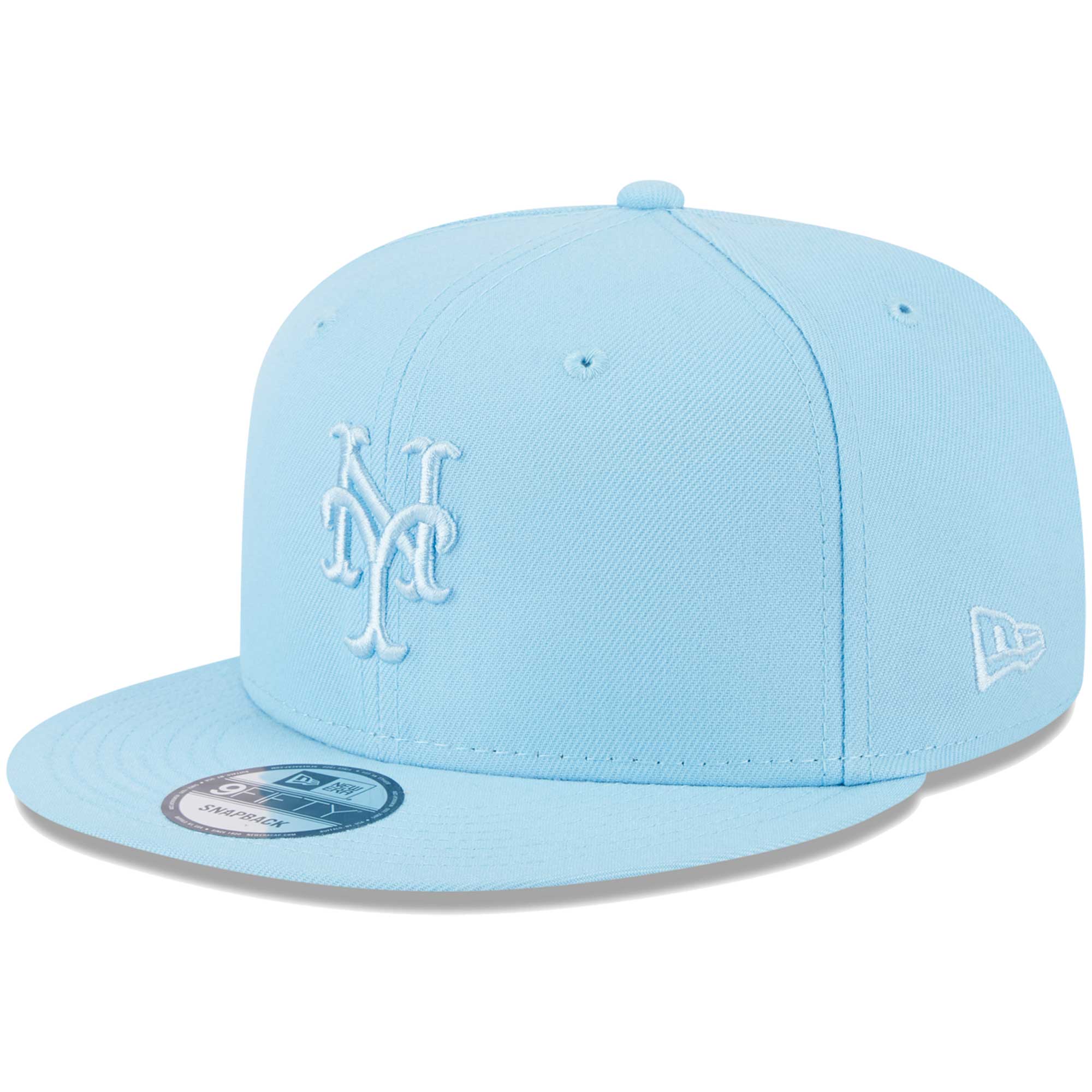 New York Mets New Era Spring Color Basic 9FIFTY Snapback Hat - Light Blue