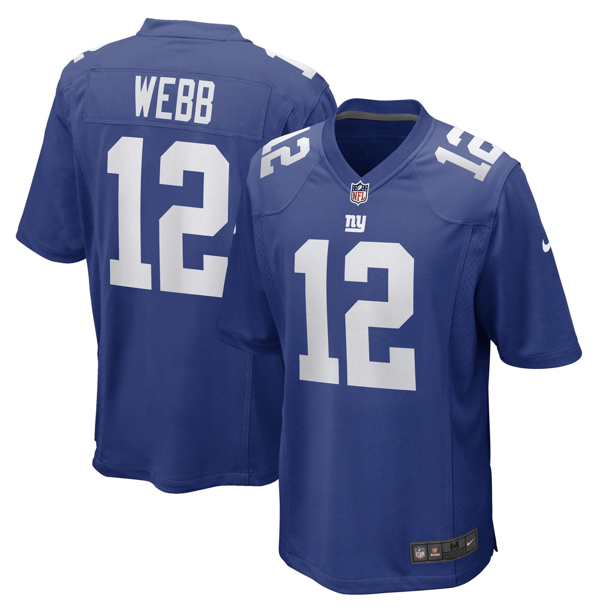 Men s Nike Davis Webb Royal New York Giants Game Player Jersey