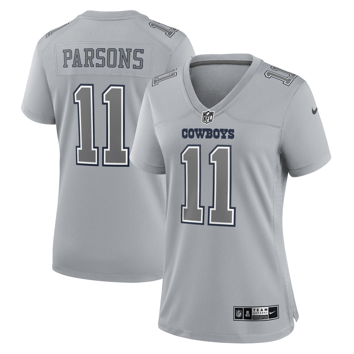 Micah Parsons Dallas Cowboys Nike Women s Atmosphere Fashion Game Jersey   Gray