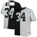 Bo Jackson Las Vegas Raiders Mitchell   Ness Big   Tall Split Legacy Retired Player Replica Jersey   Black/Silver