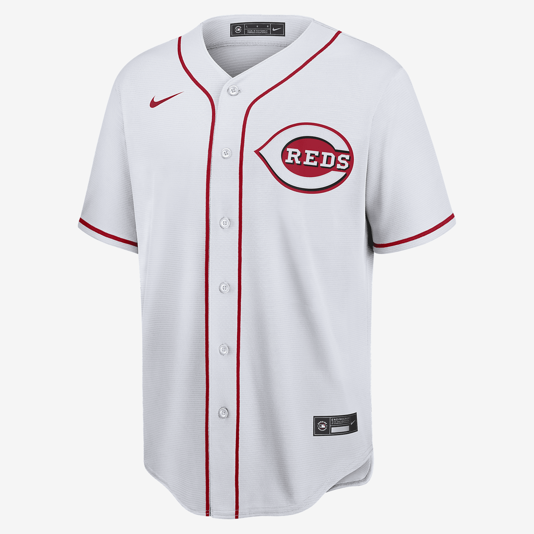 MLB Cincinnati Reds (Eugenio Suarez) Men's Replica Baseball Jersey - White