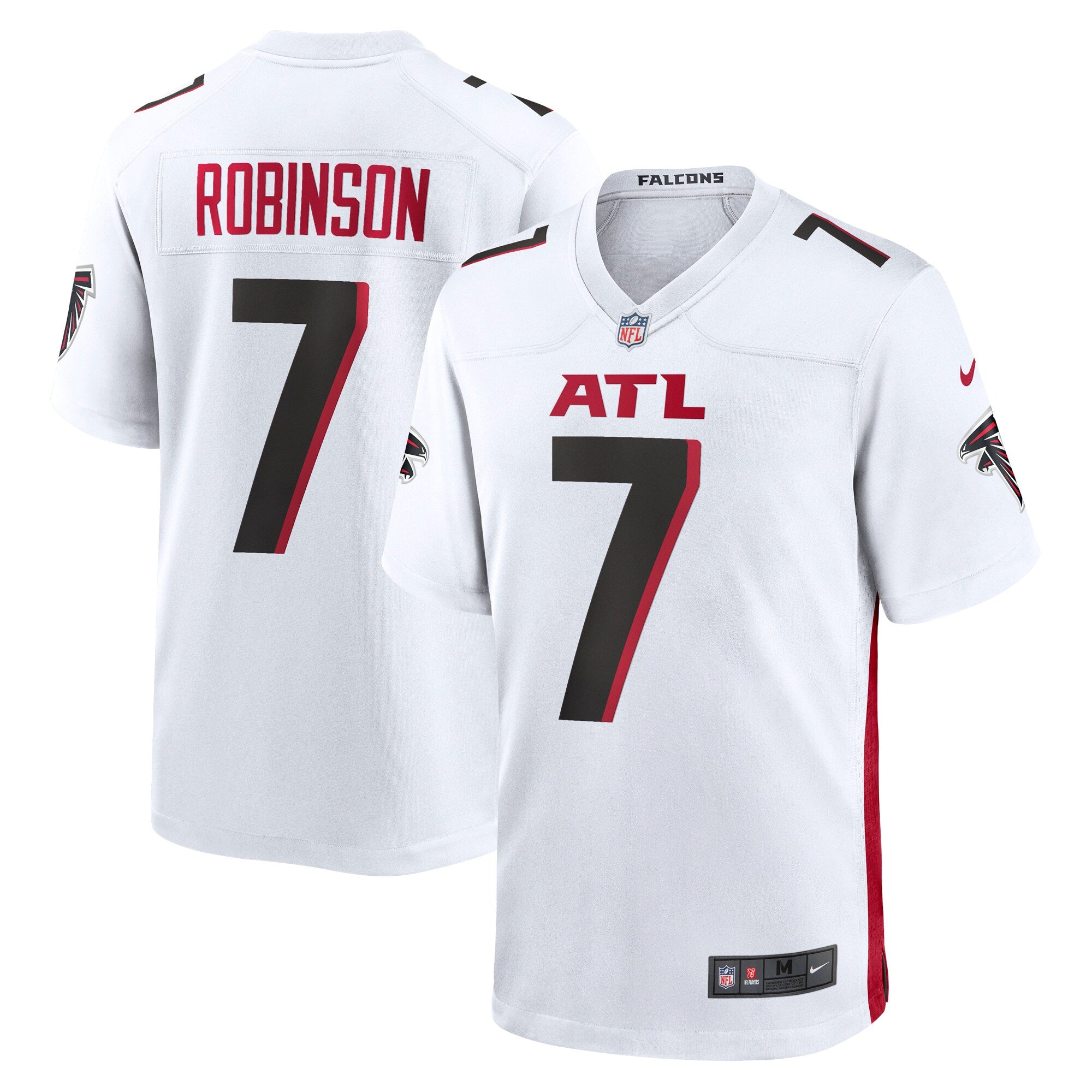 Bijan Robinson Atlanta Falcons Nike 2023 NFL Draft First Round Pick Game Jersey   White