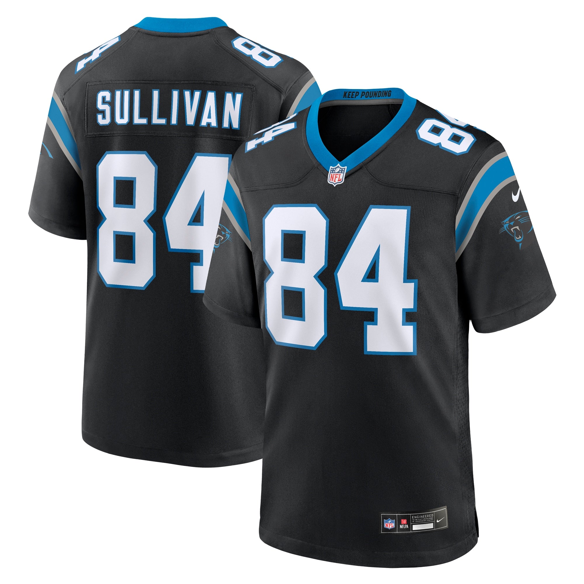 Stephen Sullivan Carolina Panthers Nike Team Game Jersey   Black