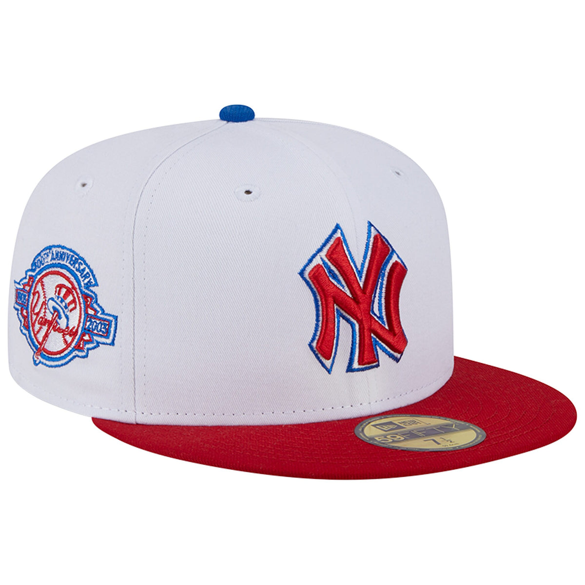 New York Yankees New Era Undervisor 59FIFTY Fitted Hat - White/Red