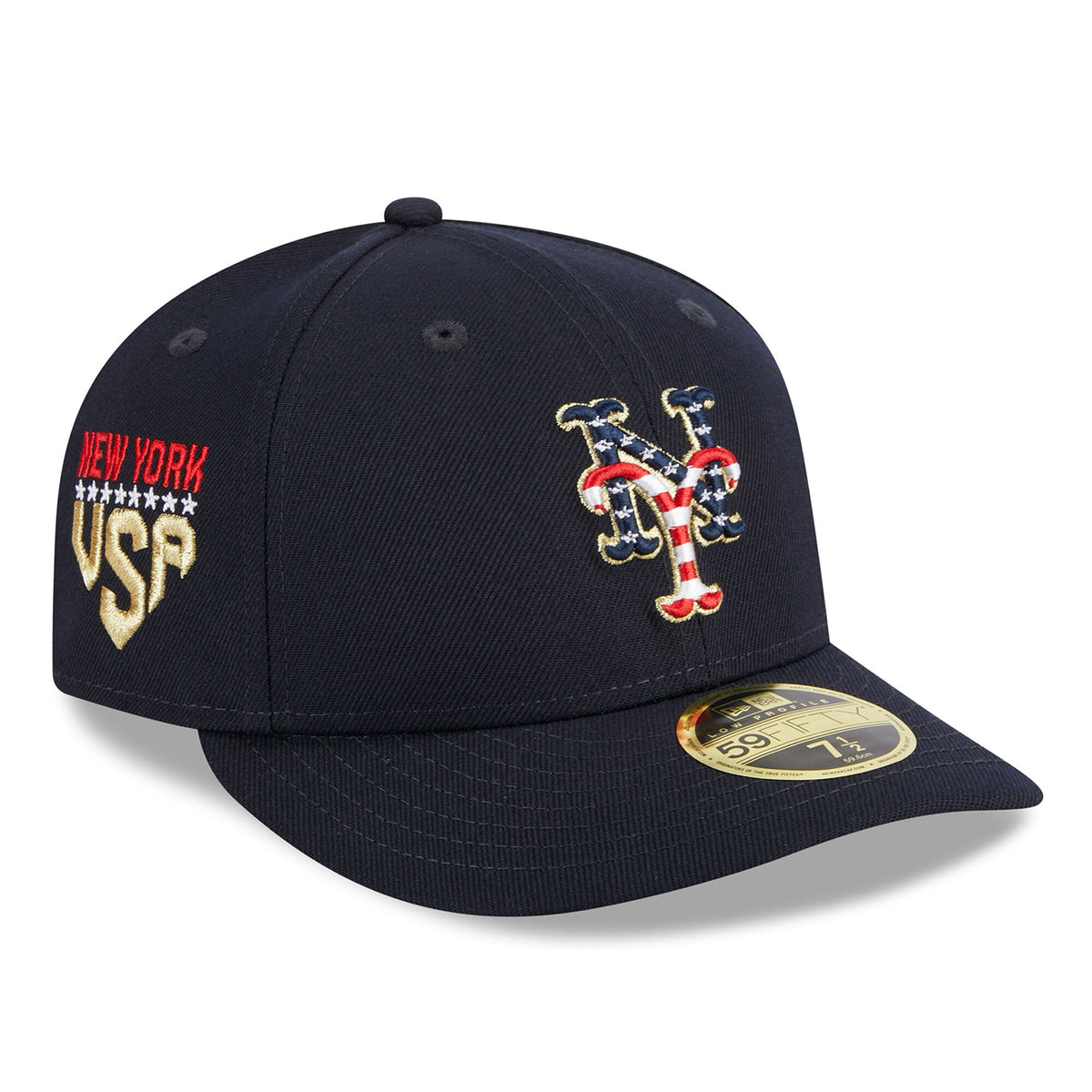 New York Mets New Era 2023 Fourth of July Low Profile 59FIFTY Fitted Hat - Navy