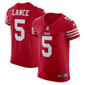 Trey Lance San Francisco 49ers Nike Vapor Elite Jersey   Scarlet
