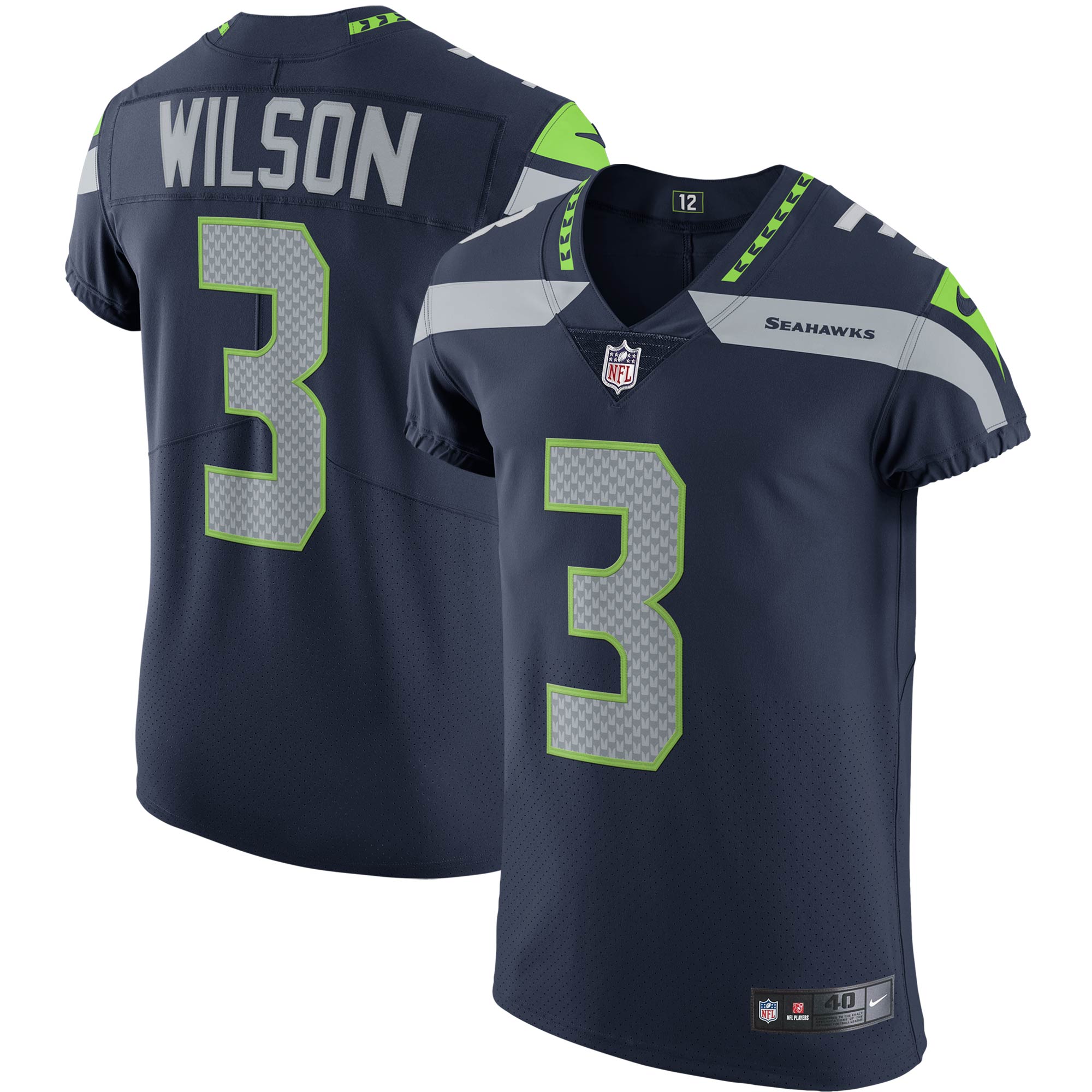 Russell Wilson Seattle Seahawks Nike Vapor Elite Player Jersey College Navy