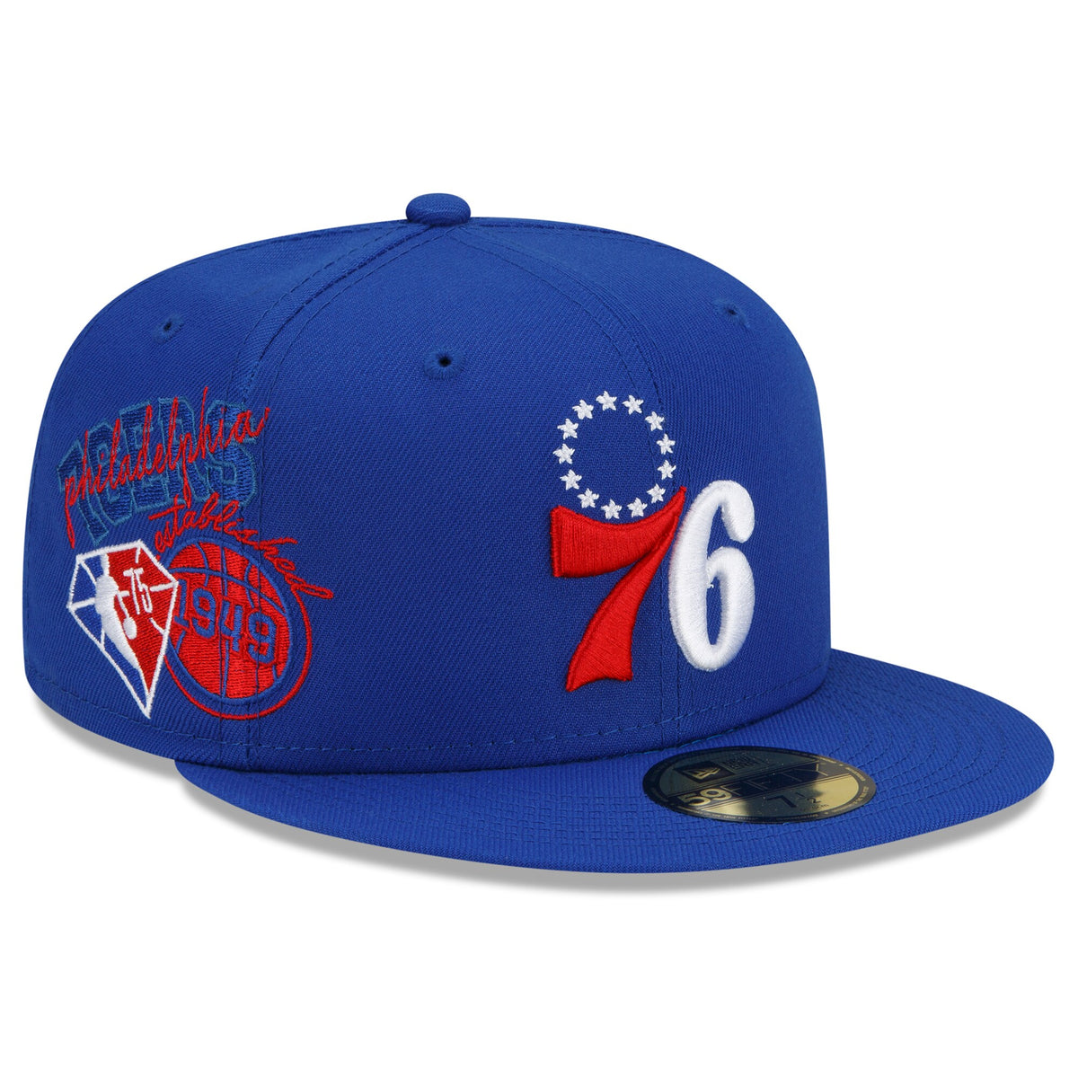 Philadelphia 76ers New Era Team Back Half 59FIFTY Fitted Hat - Royal
