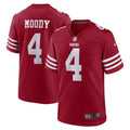 Men s Nike Jake Moody Scarlet San Francisco 49ers Team Game Jersey