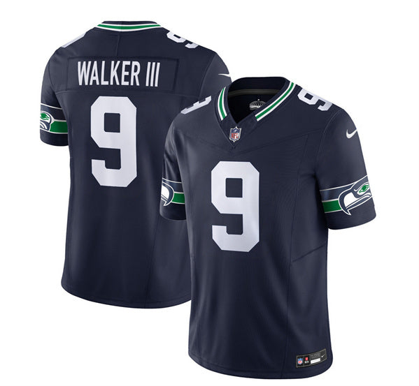 Men s Seattle Seahawks Kenneth Walker III 2023 F.U.S.E. Navy Limited Stitched Jersey