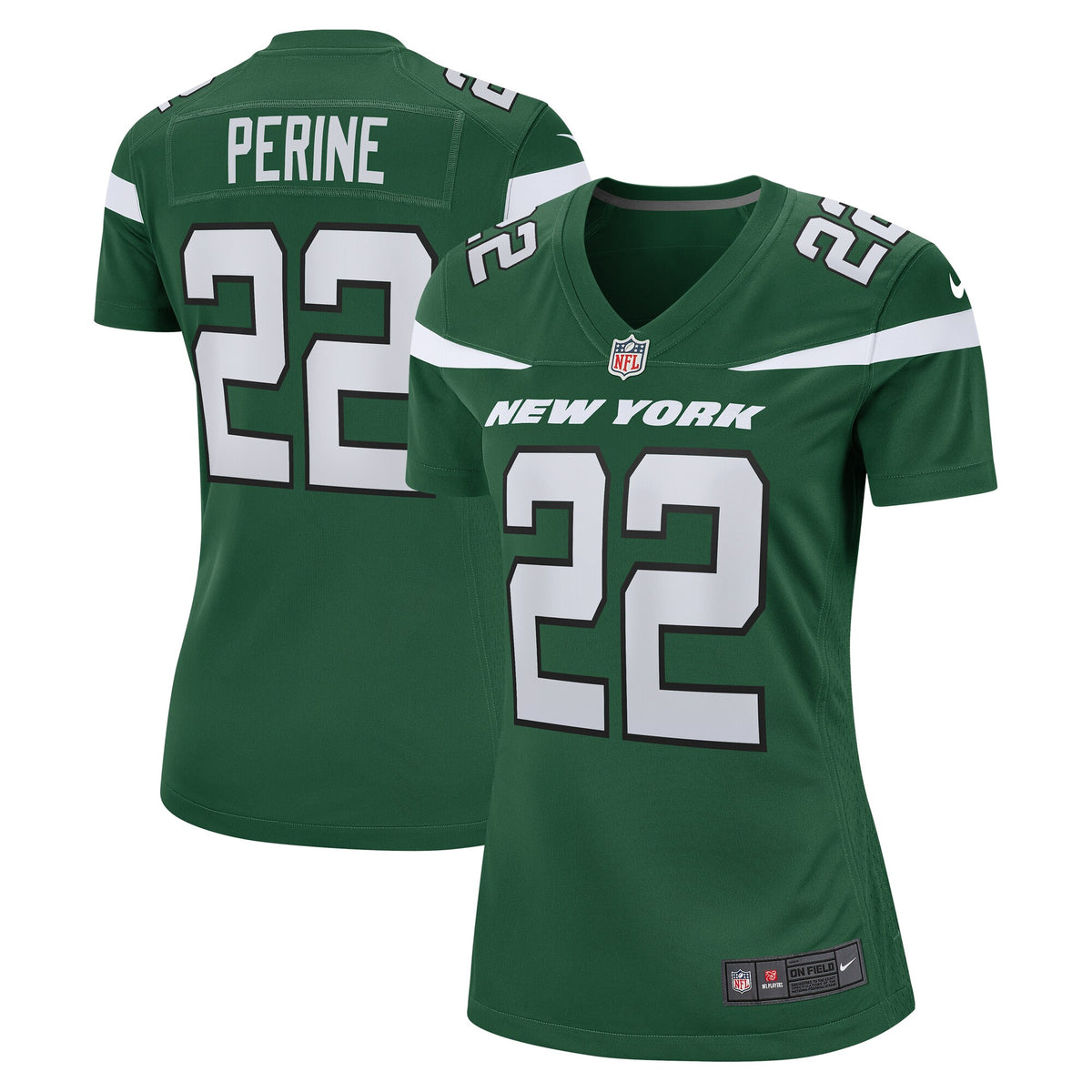 La Mical Perine New York Jets Nike Women s Game Jersey   Gotham Green