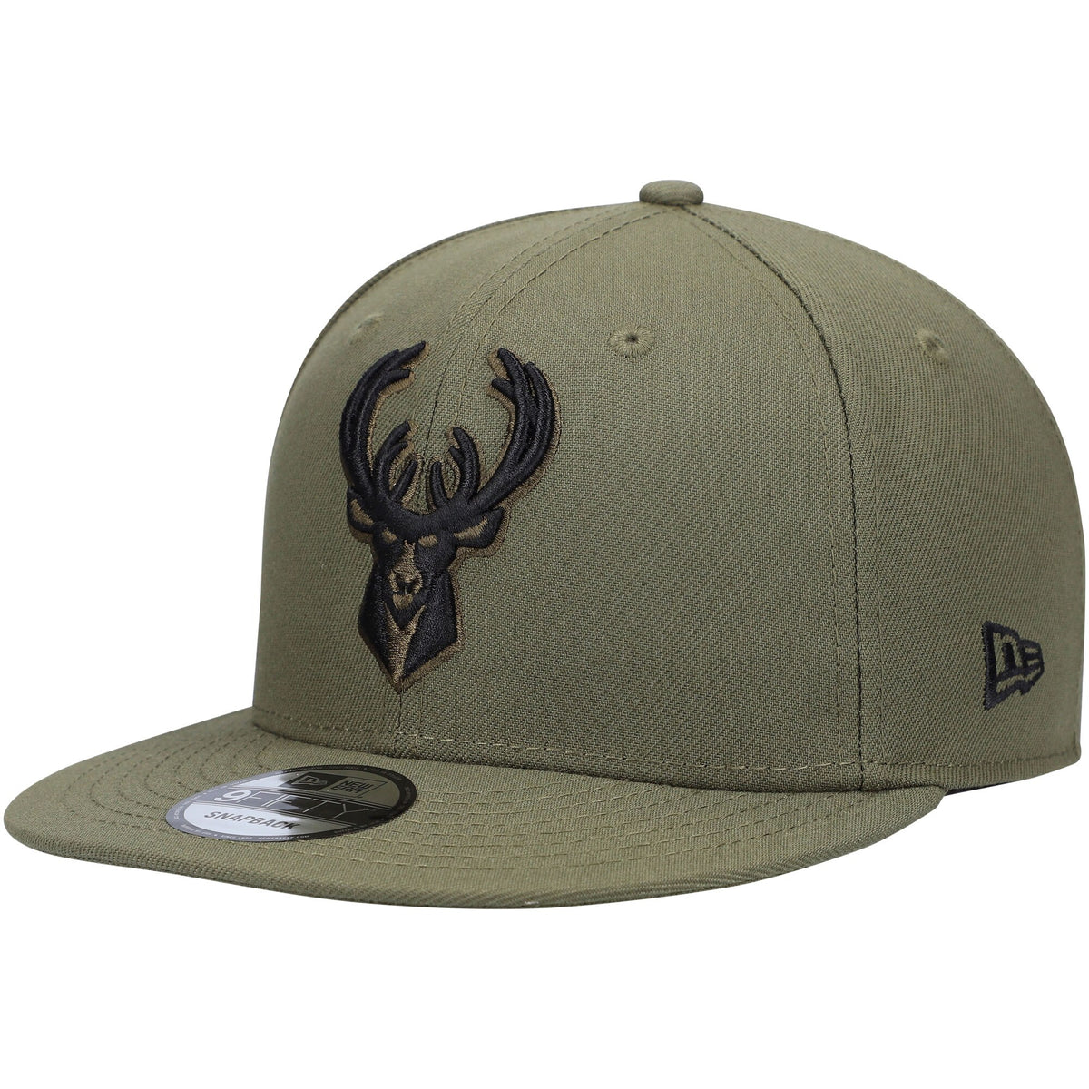 Milwaukee Bucks New Era 9FIFTY Snapback Hat - Olive