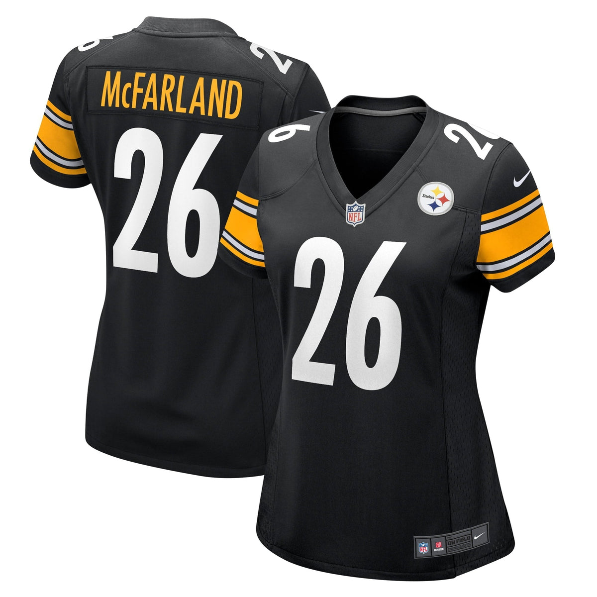 Women s Nike Anthony McFarland Jr. Black Pittsburgh Steelers Game Player Jersey