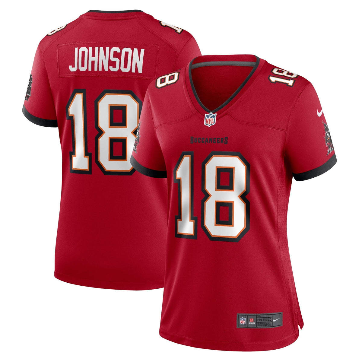 Women s Nike Tyler Johnson Red Tampa Bay Buccaneers Home Game Player Jersey