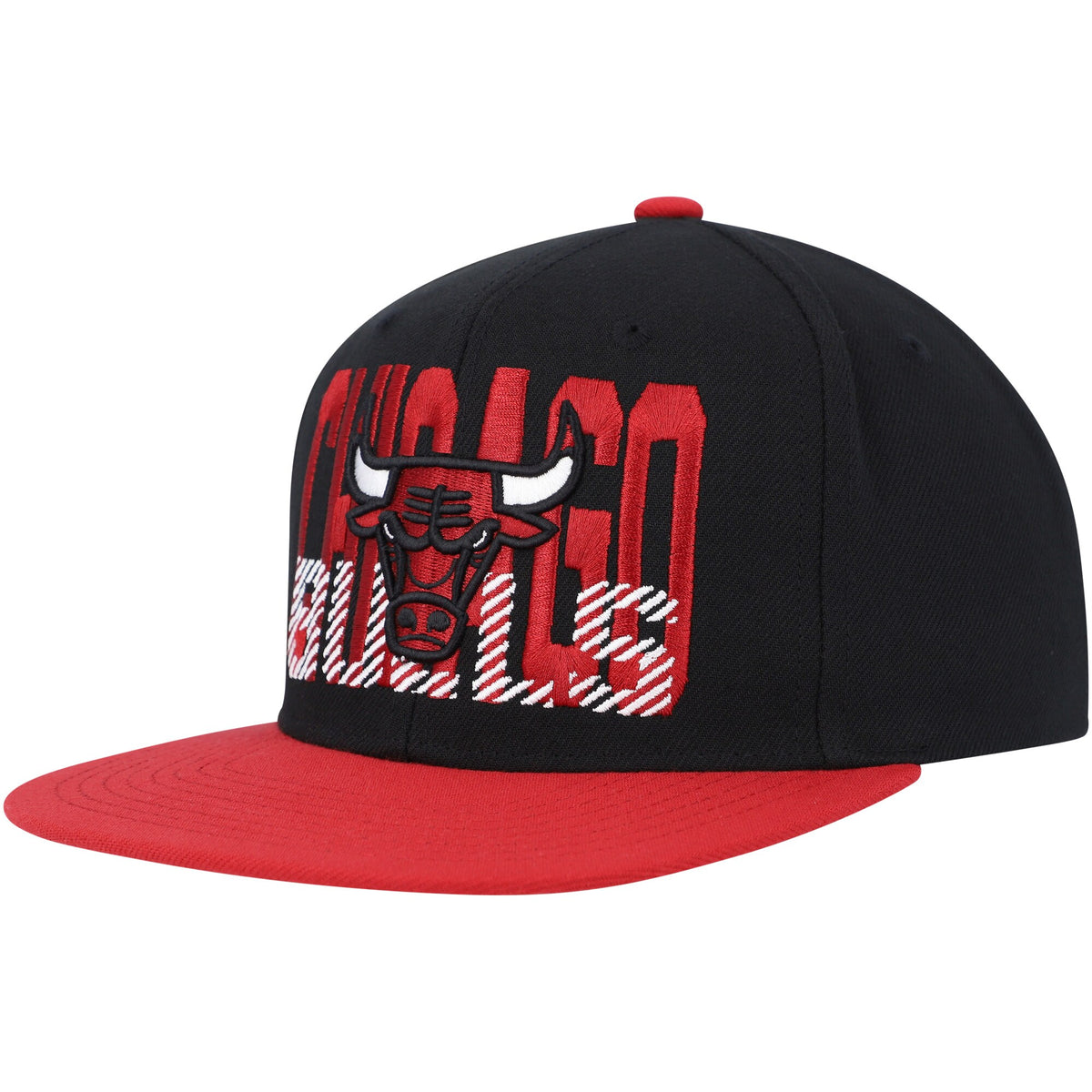 Chicago Bulls Mitchell & Ness SOUL Cross Check Snapback - Black