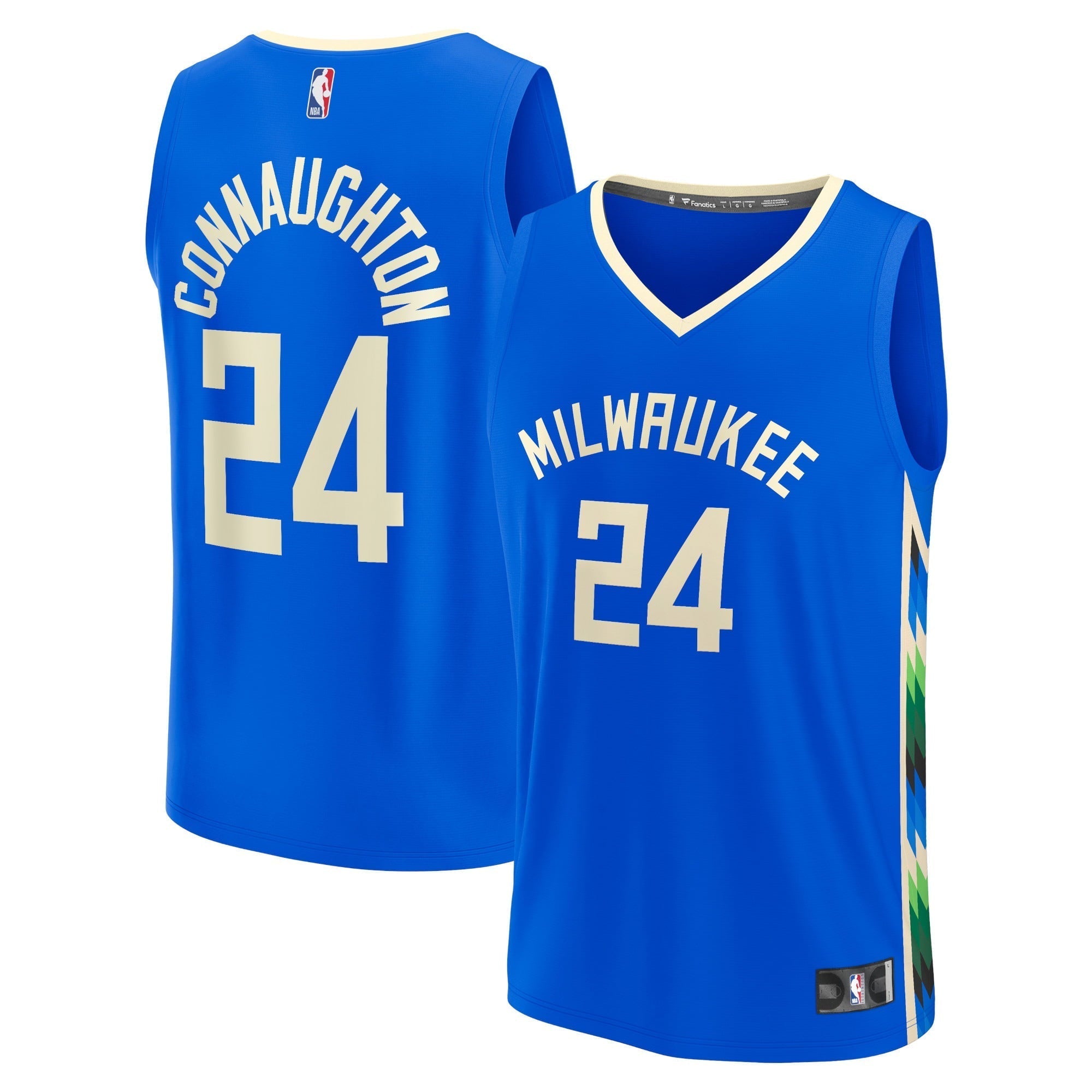 Men's Fanatics Branded Pat Connaughton Royal Milwaukee Bucks 2022/23 Fastbreak Jersey - City Edition
