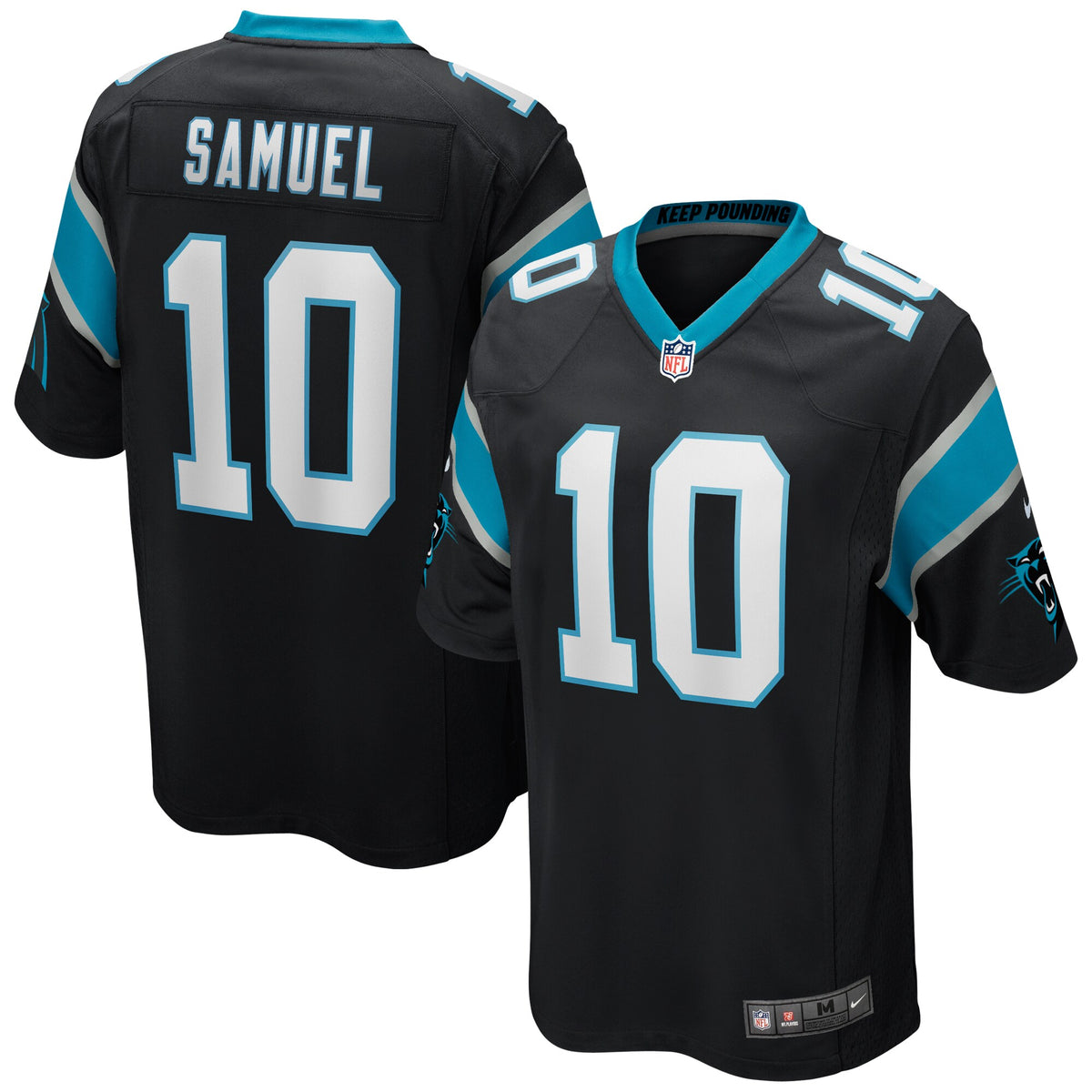 Curtis Samuel Carolina Panthers Nike Game Jersey   Black
