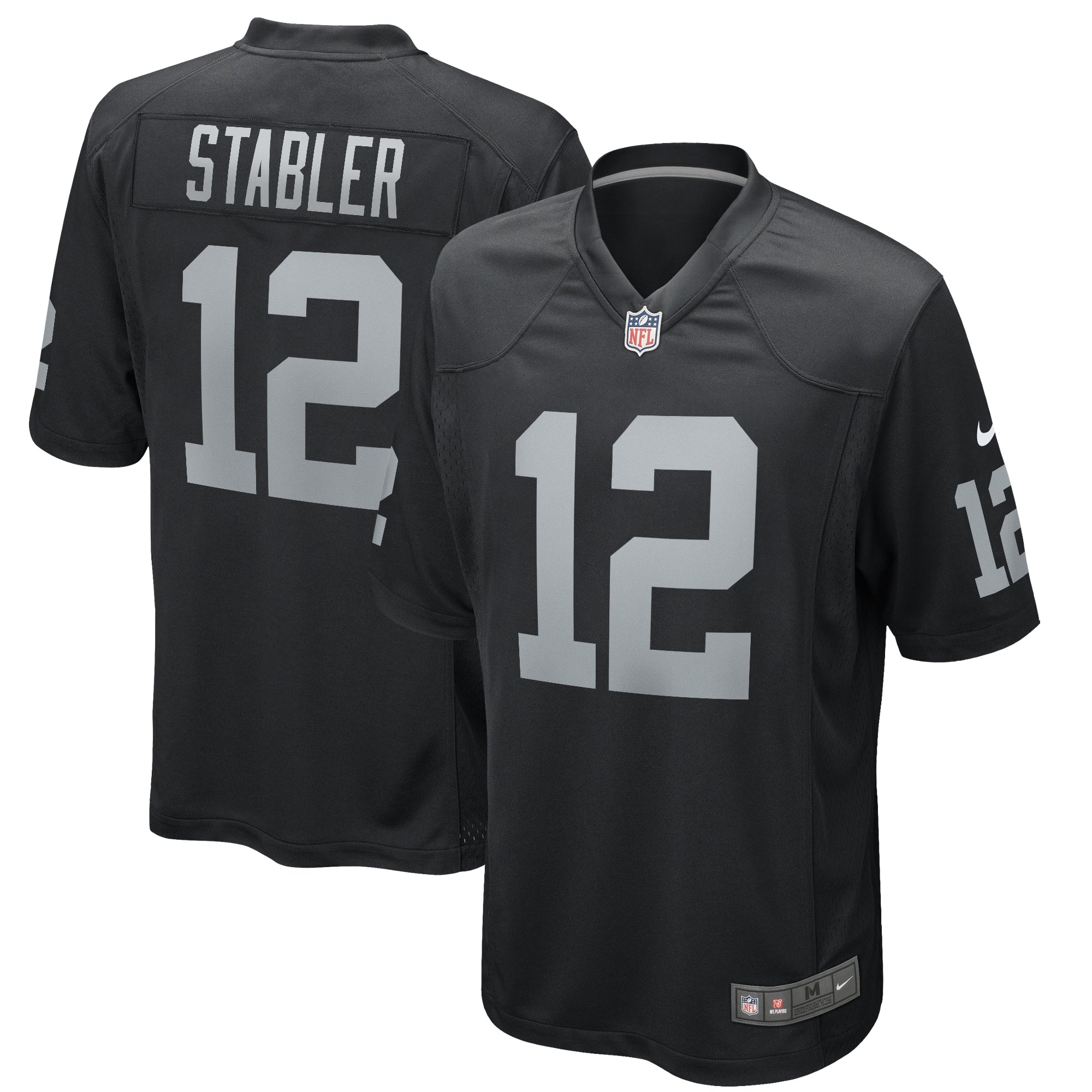 Ken Stabler Las Vegas Raiders Nike Game Retired Player Jersey   Black