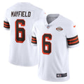 Men s Nike Baker Mayfield White Cleveland Browns 1946 Collection Alternate Vapor Limited Jersey