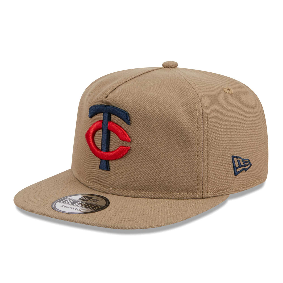 Minnesota Twins New Era Golfer Adjustable Hat - Khaki