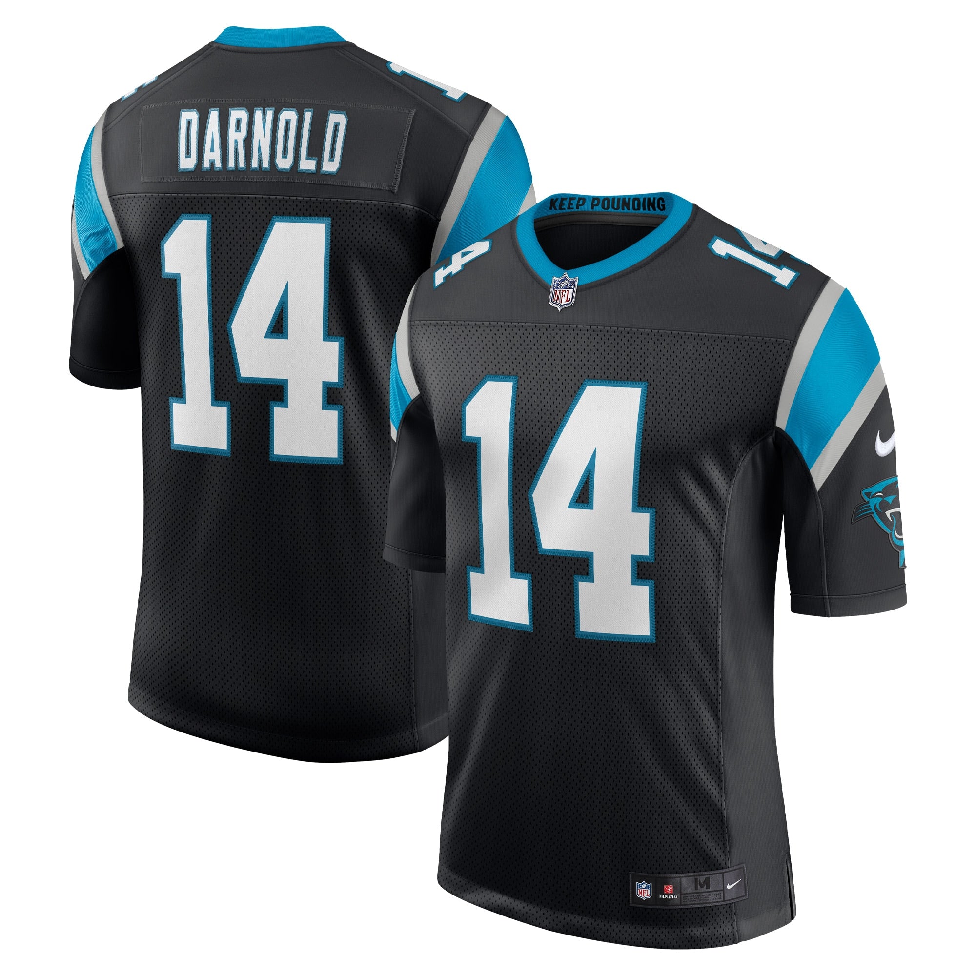 Sam Darnold Carolina Panthers Nike Vapor Limited Jersey   Black