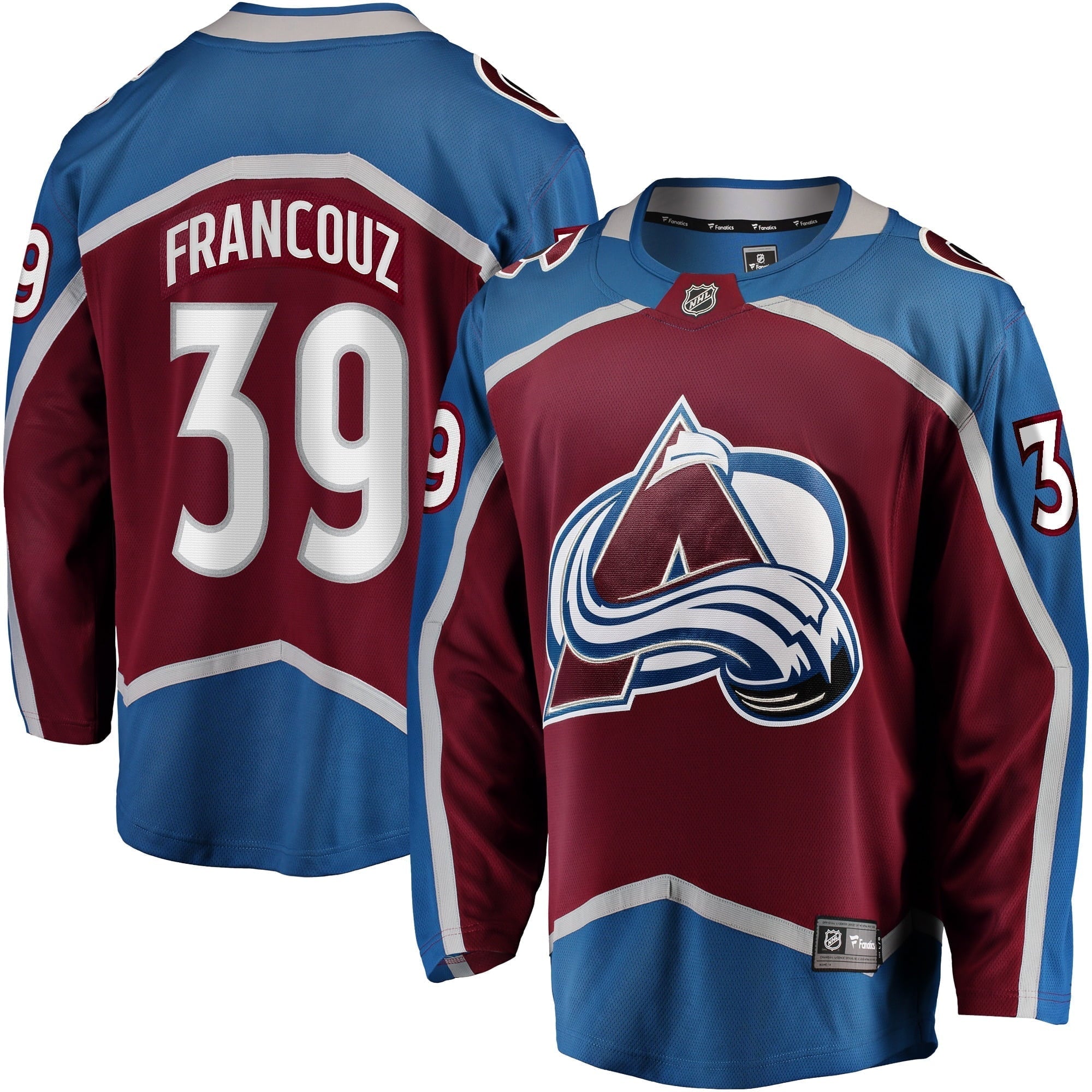 Men's Fanatics Branded Pavel Francouz Burgundy Colorado Avalanche Breakaway Player Jersey