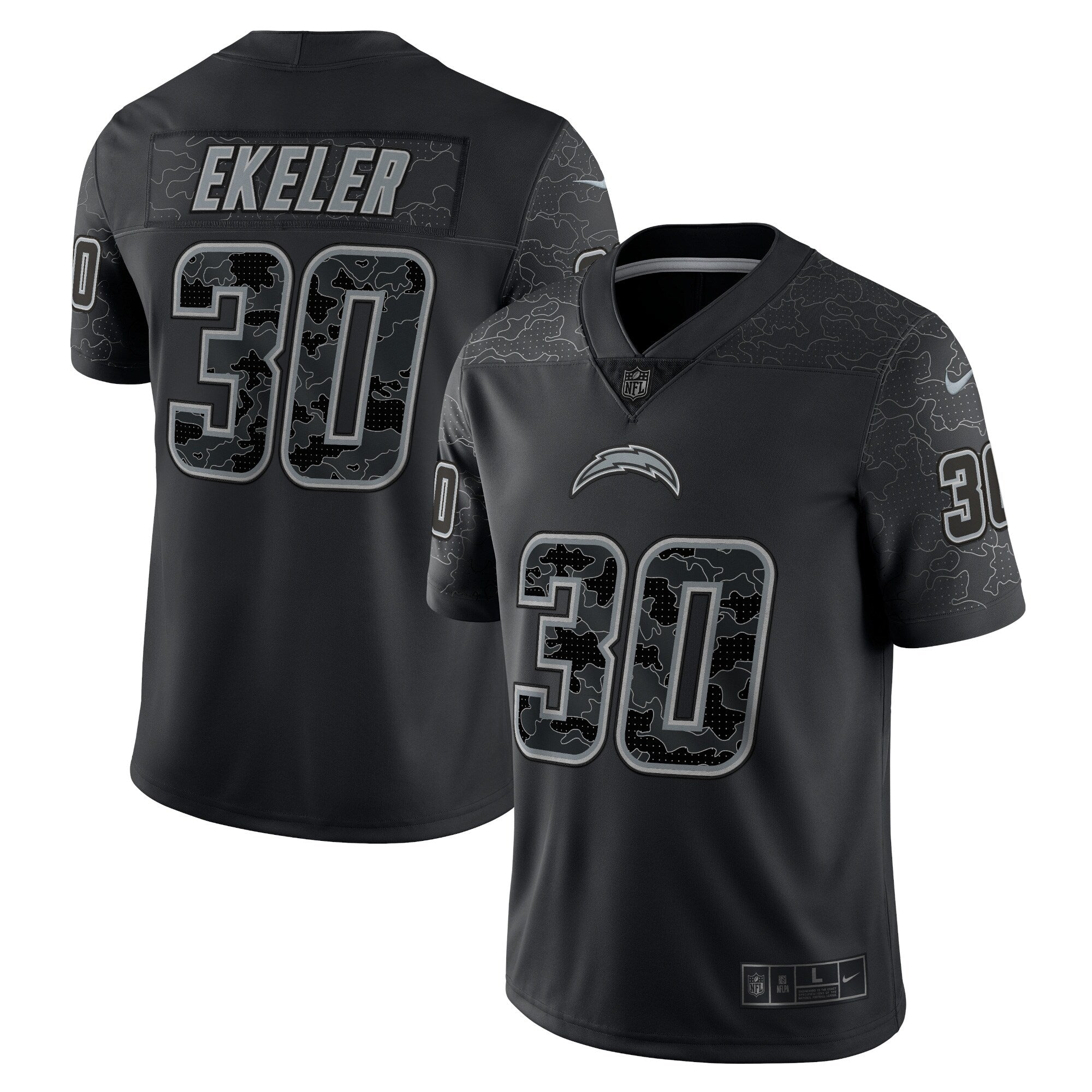 Men s Nike Austin Ekeler Black Los Angeles Chargers RFLCTV Limited Jersey