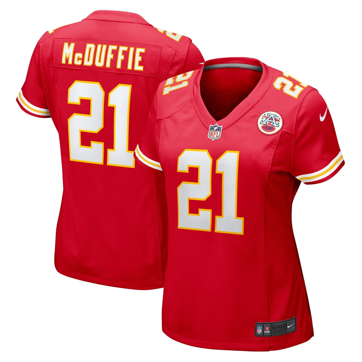 Women s Nike Trent McDuffie Red Kansas City Chiefs Game Player Jersey