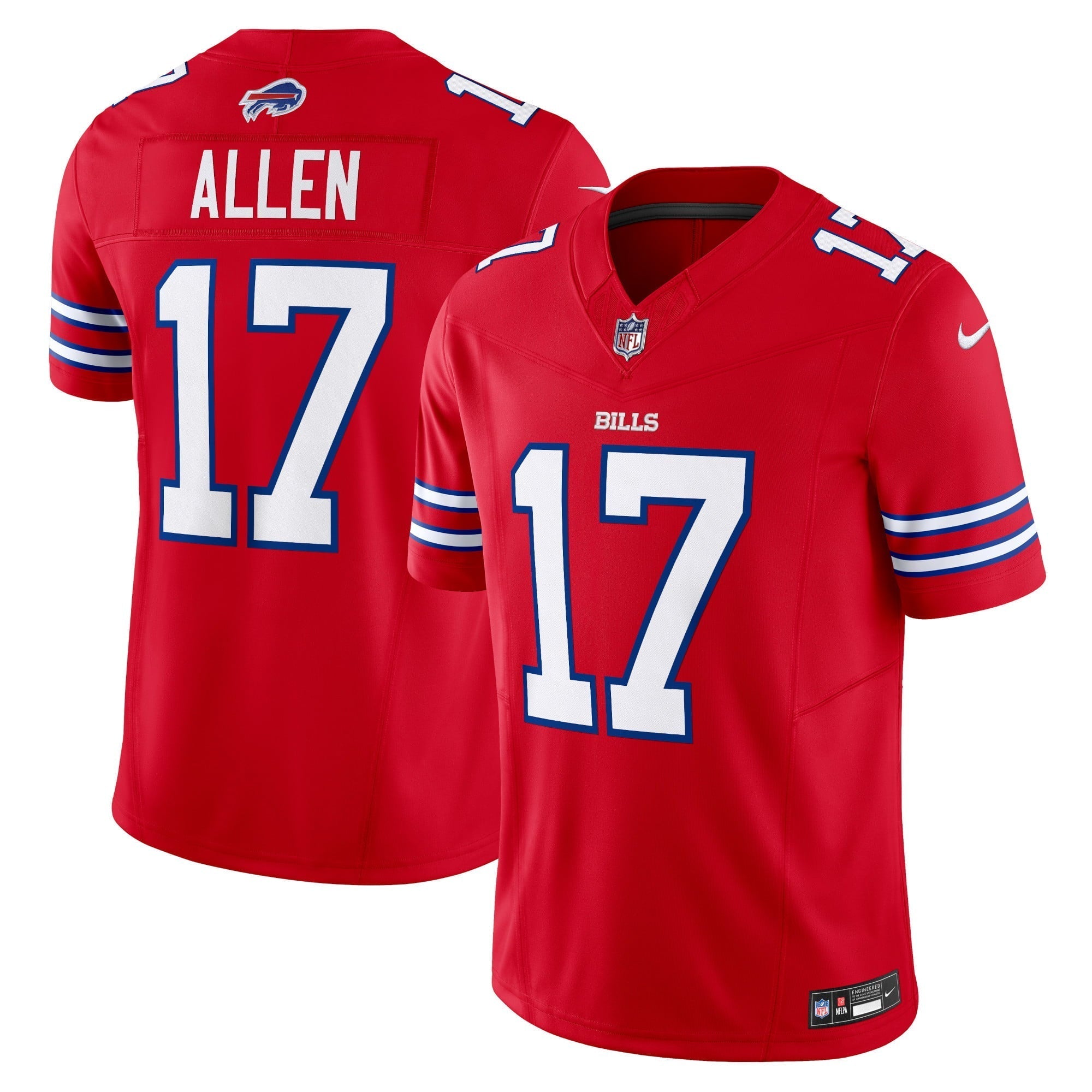 Men s Nike Josh Allen Red Buffalo Bills Vapor F.U.S.E. Limited Jersey
