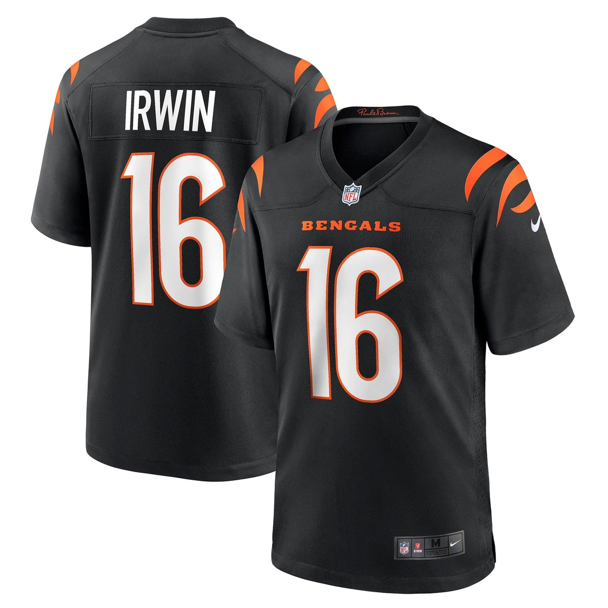 Men s Nike Trenton Irwin Black Cincinnati Bengals Game Player Jersey
