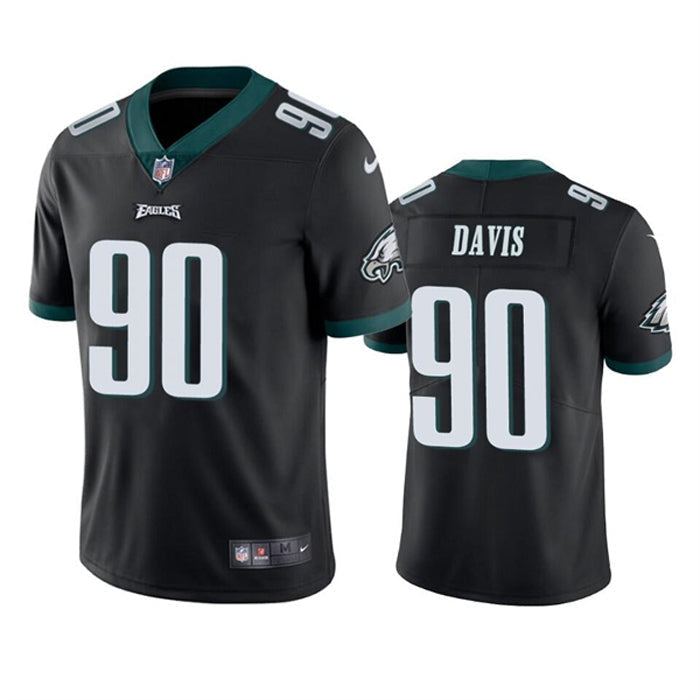 Youth Philadelphia Eagles Jordan Davis Vapor Jersey   Black