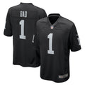 Number 1 Dad Las Vegas Raiders Nike Game Jersey   Black