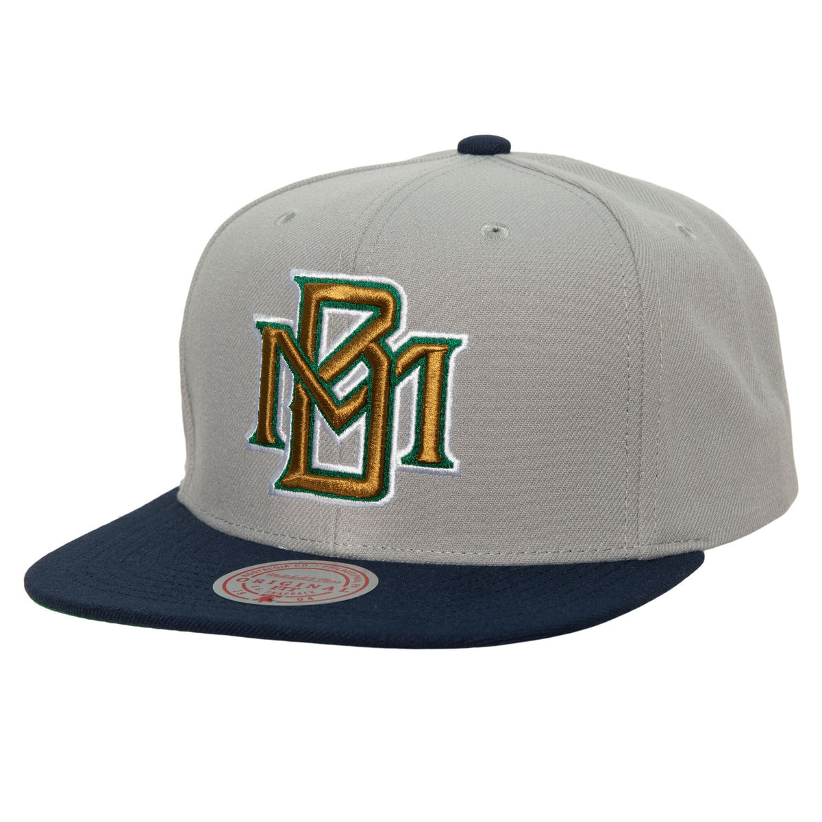 Milwaukee Brewers Mitchell & Ness Cooperstown Collection Away Snapback Hat - Gray