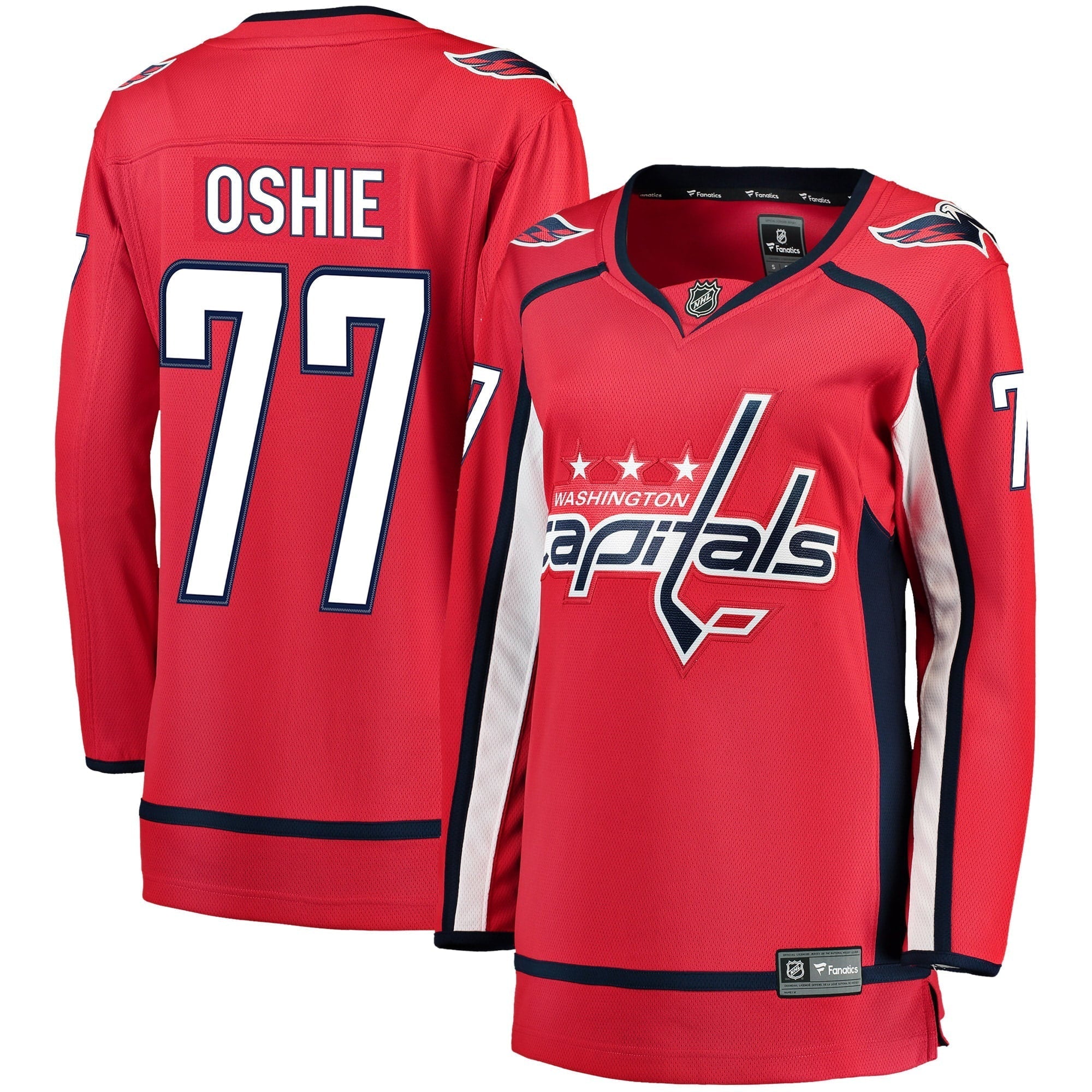 Women's Fanatics Branded TJ Oshie Red Washington Capitals 2019/20 Breakaway Player Jersey