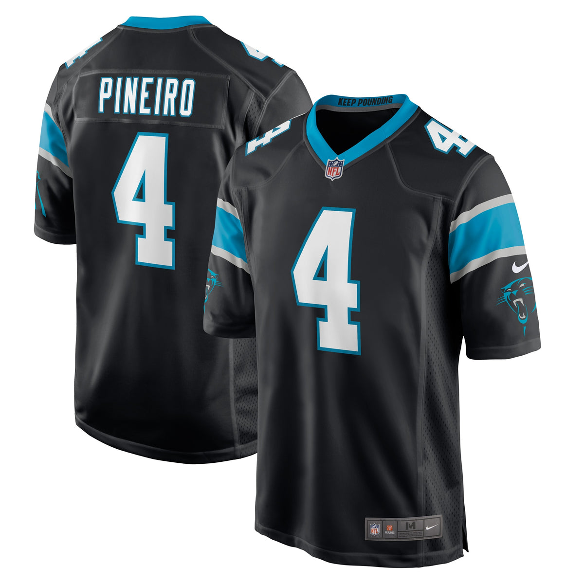 Eddy Pineiro Carolina Panthers Nike Game Player Jersey   Black