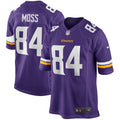 Randy Moss Minnesota Vikings Nike Game Retired Player Jersey   Purple