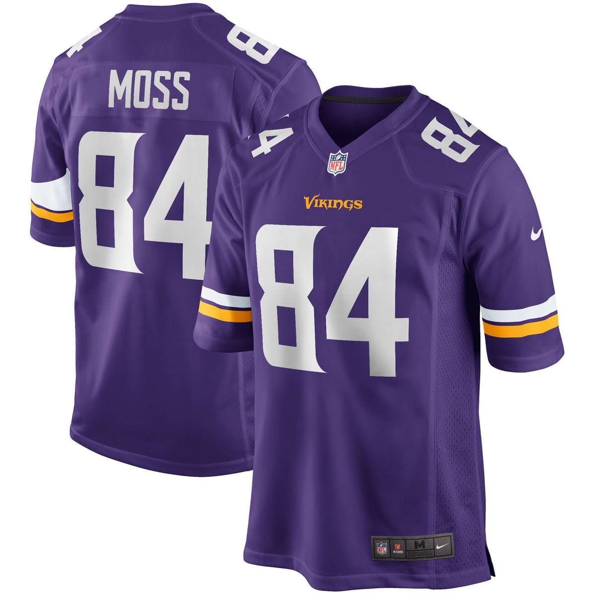 Randy Moss Minnesota Vikings Nike Game Retired Player Jersey   Purple
