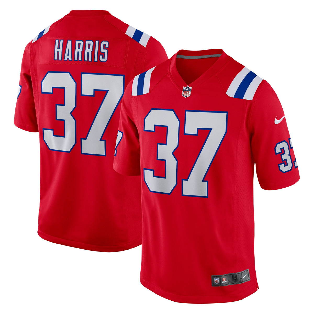 Damien Harris New England Patriots Nike Alternate Game Jersey   Red