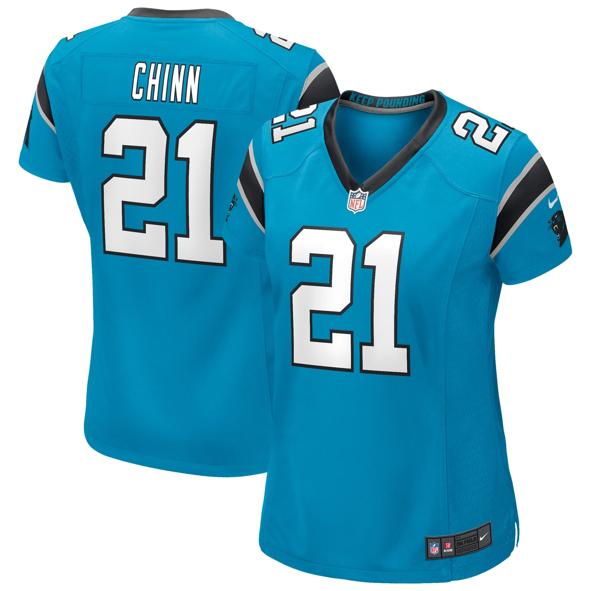 Jeremy Chinn Carolina Panthers Nike Women s Game Jersey   Blue